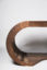 curved bespoke walnut desk profile