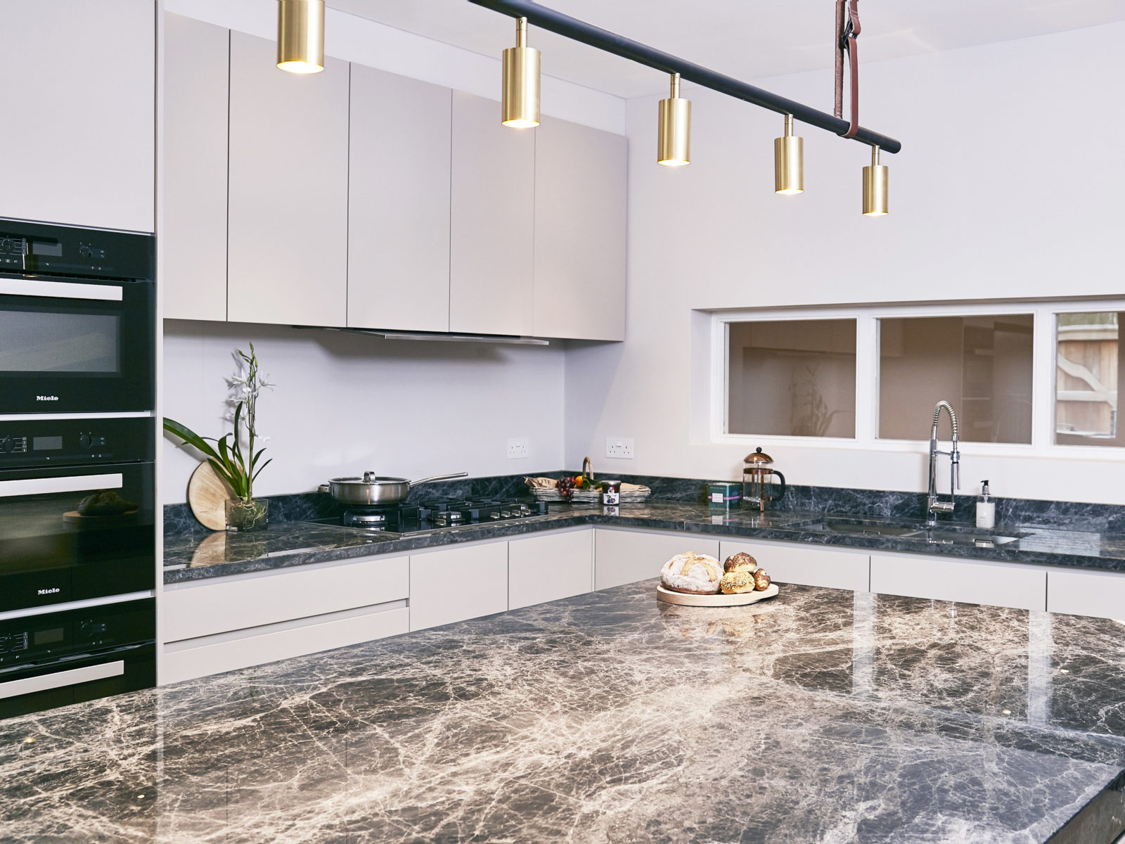 Savana grey marble pantry kitchen