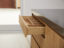 Handless solid oak drawer with internal partition