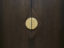 Bespoke fumed oak door with diamond motif and Ged Kennet handle